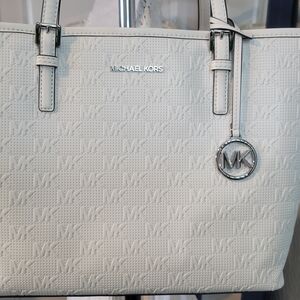 Michael Kors White Tote Bag
